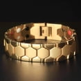 thumbnail image 3 of Minnieouse de hombre Cadenas geométricas Brazalete Desmontable Decoración Novio Joyería Type11 NO11, 3 of 6