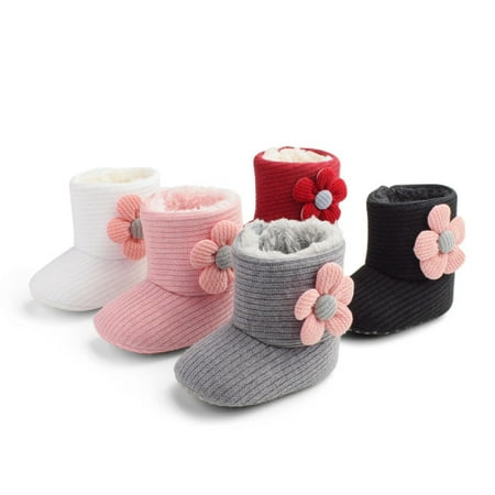 

Zhaomeidaxi Newborn Baby Boys Girls Snow Winter Boots Infant Toddler Soft Sole Anti-Slip Winter Warm Crib Booties Shoes