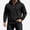 Black, variant on Men's Hoodie Long Sleeve Half Zipper Hooded Sweatshirt with Pocket Blue Size M