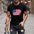thumbnail image 2 of JLFKNG T Shirts For Man Independence Day Style Usa Flag Printed Patriotic Shirts For Men Short Sleeve Crew Neck Breathable Loose Fit Comfy Mens Clothes, 2 of 4