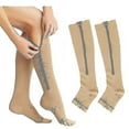 thumbnail image 1 of Medical Compression Socks Zipper Professional Leg Support Thickened Women's Socks, 1 of 5