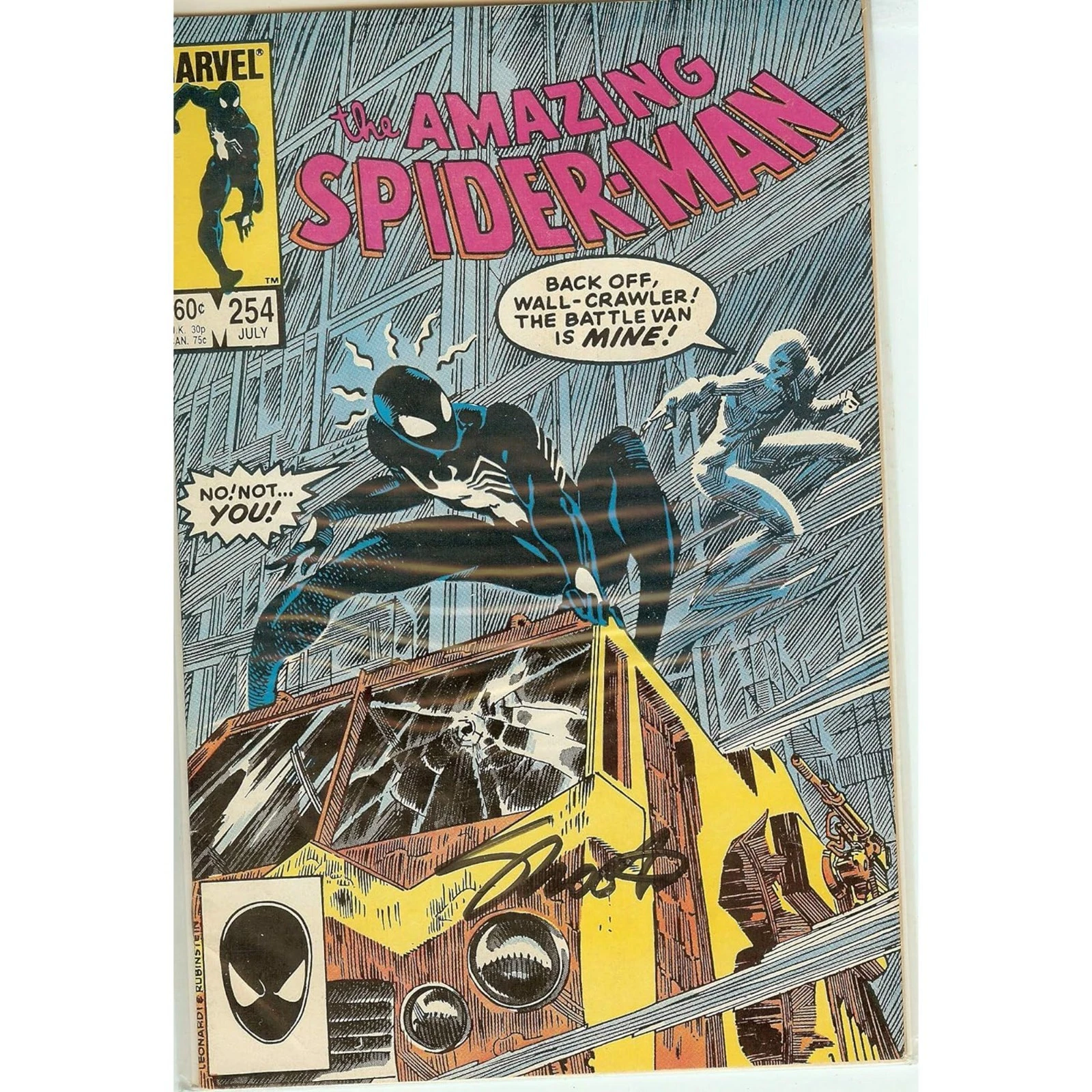 Amazing Spider-Man #254 Signed Jim Shooter