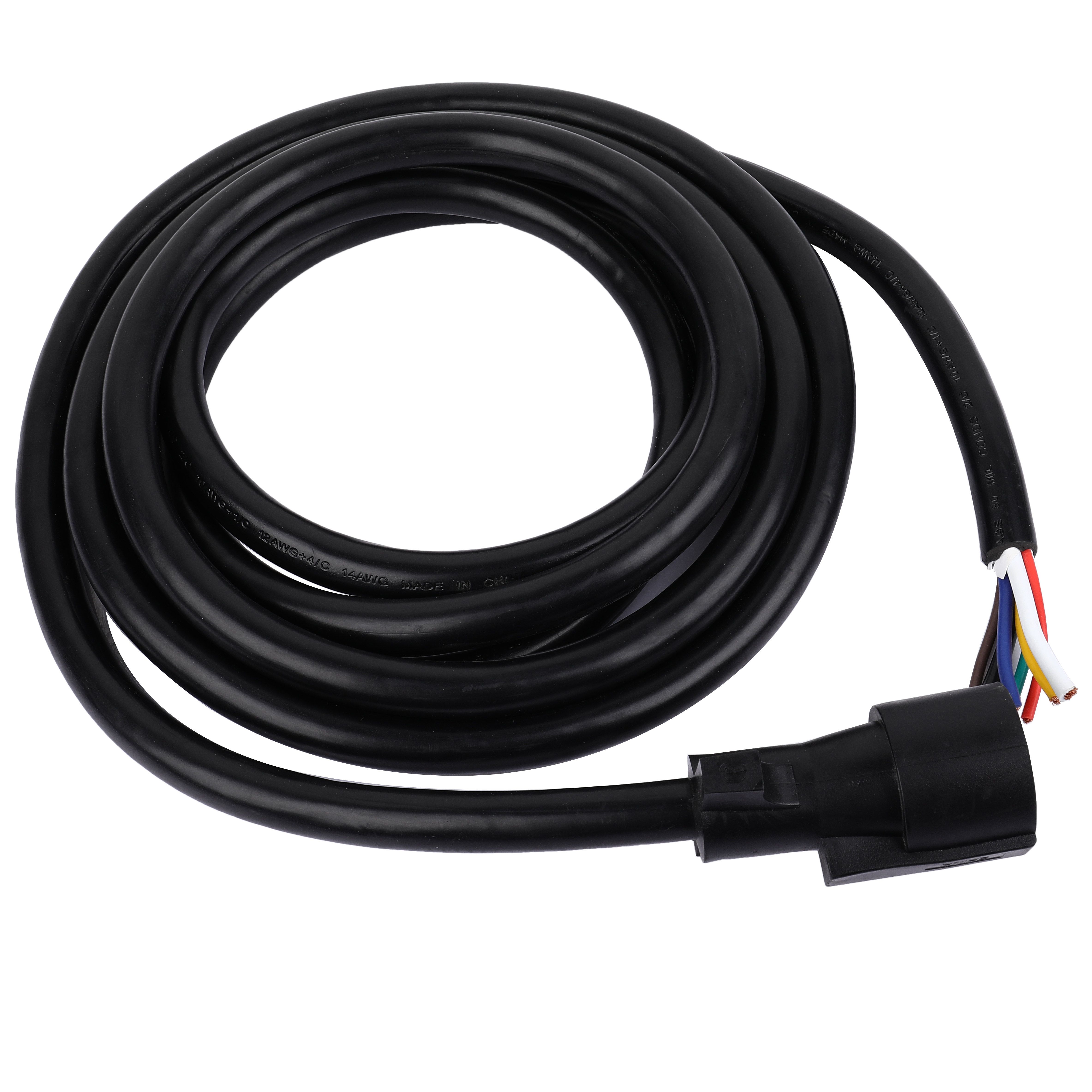 Buy SCITOO Universal Molded Trailer Light Plug Wiring Harness 7 Way 12' Foot Cord Heavy Duty 7