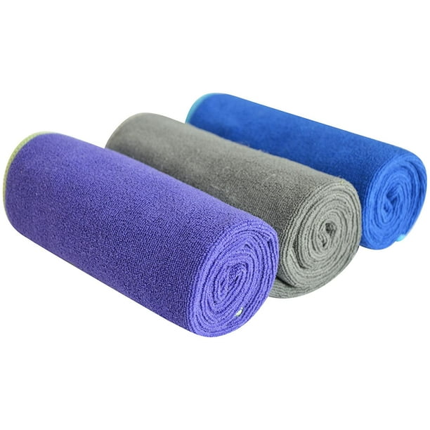 Compuye Microfiber Gym Towels Sports Fitness Workout Sweat Towel Super Soft  and Absorbent3 Pack 16 Inch X 32 Inch 