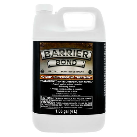 Barrier Bond - NO-DRIP Rust-Proofing Coating - 1 Gallon Container of Premium Rust Inhibitor/Preventor Amber