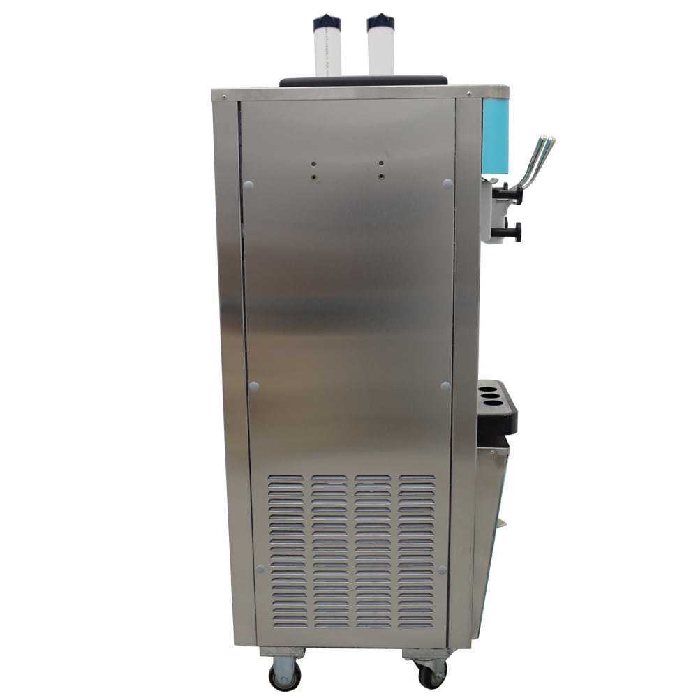 TECHTONGDA Commercial 3 Flavors Soft Ice Cream Cooling Making Machine Ice Cream Frozen Cones Making 20-30L/H Standing Type
