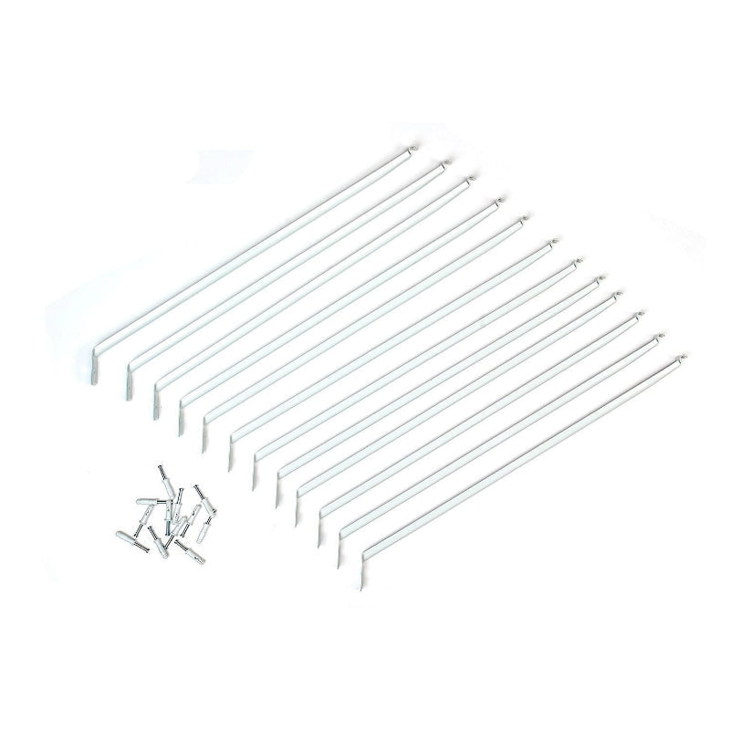 New ClosetMaid 2177500 Express Shelf Support Bracket w/ Anchors, White