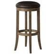 thumbnail image 1 of Maven Lane Eva Bar Stool in Walnut Finish with Marksman Saddle Vegan Leather, 1 of 6