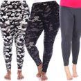 thumbnail image 1 of White Mark Leggings Mignons Extensibles Doux pour Femmes Lot de 3, 1 of 2