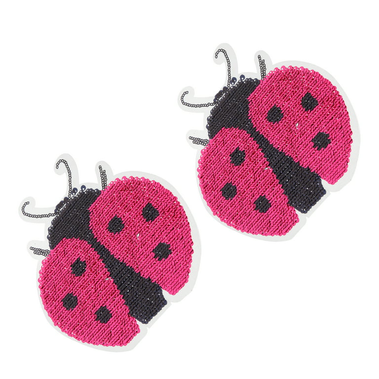 Flower with Ladybug Applique Machine Embroidery, Sweet Stitch Design
