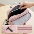 thumbnail image 4 of 13.3 Inch Portable Tablet Case, Laptop Shoulder Bag with Crossbody Strap, Pink, 4 of 6