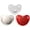 Red,White,Ivory1, variant on CutiePlusU Adult Sized Pacifier Dummy for Adult Babies-Small Shield 3 Pack Butterfly Shape-Red,White,Ivory