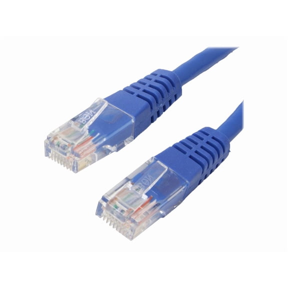 4XEM 1FT Cat6 Molded RJ45 UTP Ethernet Patch Cable (Blue) 4XC6PATCH1BL