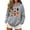 (New21)Gray, variant on ThriftyPlait Womens Halloween Sweatshirt Fall Oversized Pullover Tops Casual Long Sleeve Lightweight Hooded Top for Holiday