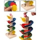 thumbnail image 3 of Nehlobo-árbol de madera de juguete para niños, árbol de madera colorido, hojas desmontables, bola de mármol, juego de pista, bloques de juguete educativos, 3 of 8