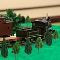thumbnail image 7 of 22 Pieces Model Trees 1.18-6.29 Inch Mini Diorama Trees Mixed Model Tree Train Trees Miniature Forest Railroad Scenery Pine Trees Architecture Trees For Diy Scenery Landscape, Natural Green, 7 of 7