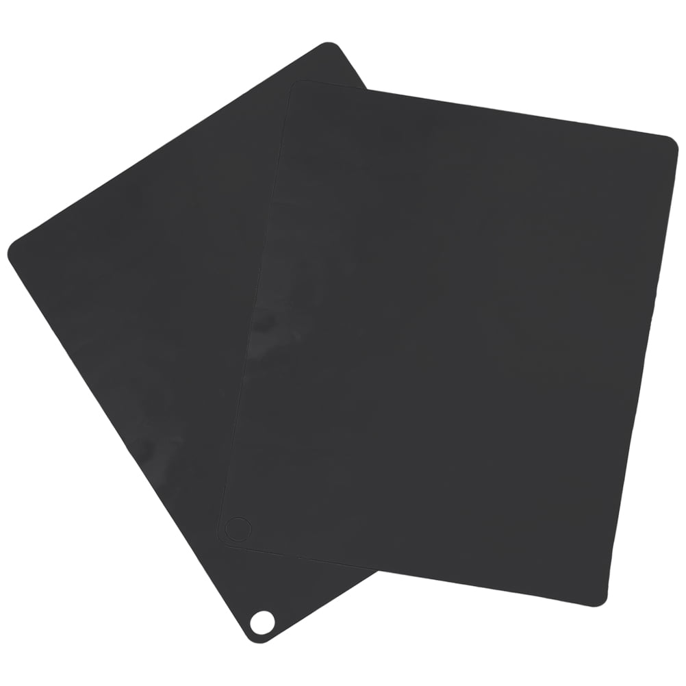 NICERIO Heat-Resistant Silicone Mat for Induction Cooktop Black Kitchen Protector 6Pcs