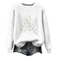 thumbnail image 5 of Craaazy Christmas Sweaters for Women Crew Neck Long Sleeve Shirts Xmas Holiday Warm Tops Gifts, 5 of 5