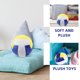thumbnail image 3 of GOOHOCHY Peluche de voleibol, suave y bonito cojín de peluche para aficionados al voleibol, peluche decorativo para decoración de habitación, regalo de cumpleaños, 3 of 8