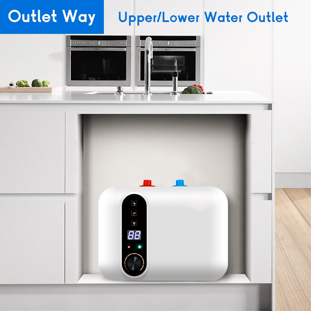 iMeshbean 110V 10L 1500W Electric Tank Hot Water Heater Kitchen Bathroom Home 86℉--149℉ US
