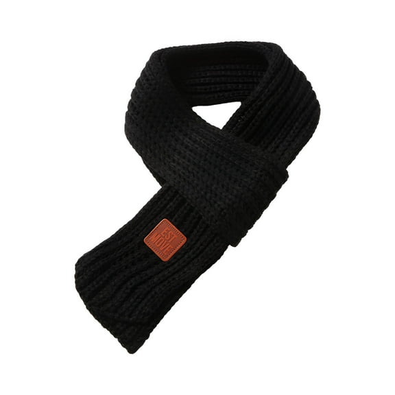TELOLY Kids Knitted Scarf Boys Girls Winter Warm Scarf Children Neckerchief Neck Warmer Shawl for Autumn Spring