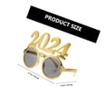 thumbnail image 2 of WASHWEPE Festival Sunglasses Golden Number Shape PC 1Set For Wedding And New Year Celebration, 2 of 7