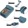 thumbnail image 5 of OIDERY Zip Around Credit Card Bags Cell Phone Wallet Purses Peace Vibrant Colors Music Holiday Customized Gift Adjustable Strap, 5 of 12