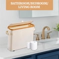 thumbnail image 6 of Open Top Bathroom Tissue Basket, Fabric Storage Organizer with Freestanding Space Saver Design for Toilet Paper Rolls and Bath Accessories, 6 of 8