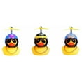 thumbnail image 1 of Motorcycle Handlebar Duck Ornament Small Yellow Duck Helmet Bicycle Ornament, 1 of 3