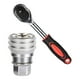thumbnail image 5 of Llave de tubo ajustable, removedor de 10-19mm, llave de tubo de 3/8 ", llave de trinquete extensible para taladro eléctrico, tuercas, tornillos y pern Rojo 24 dientes, 5 of 9