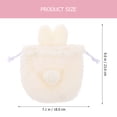 thumbnail image 2 of Shisuyan Plush Bag Cosmetic Storage Bag Plush Rabbit Coin Bag Cosmetic Drawstring Bag, 2 of 8