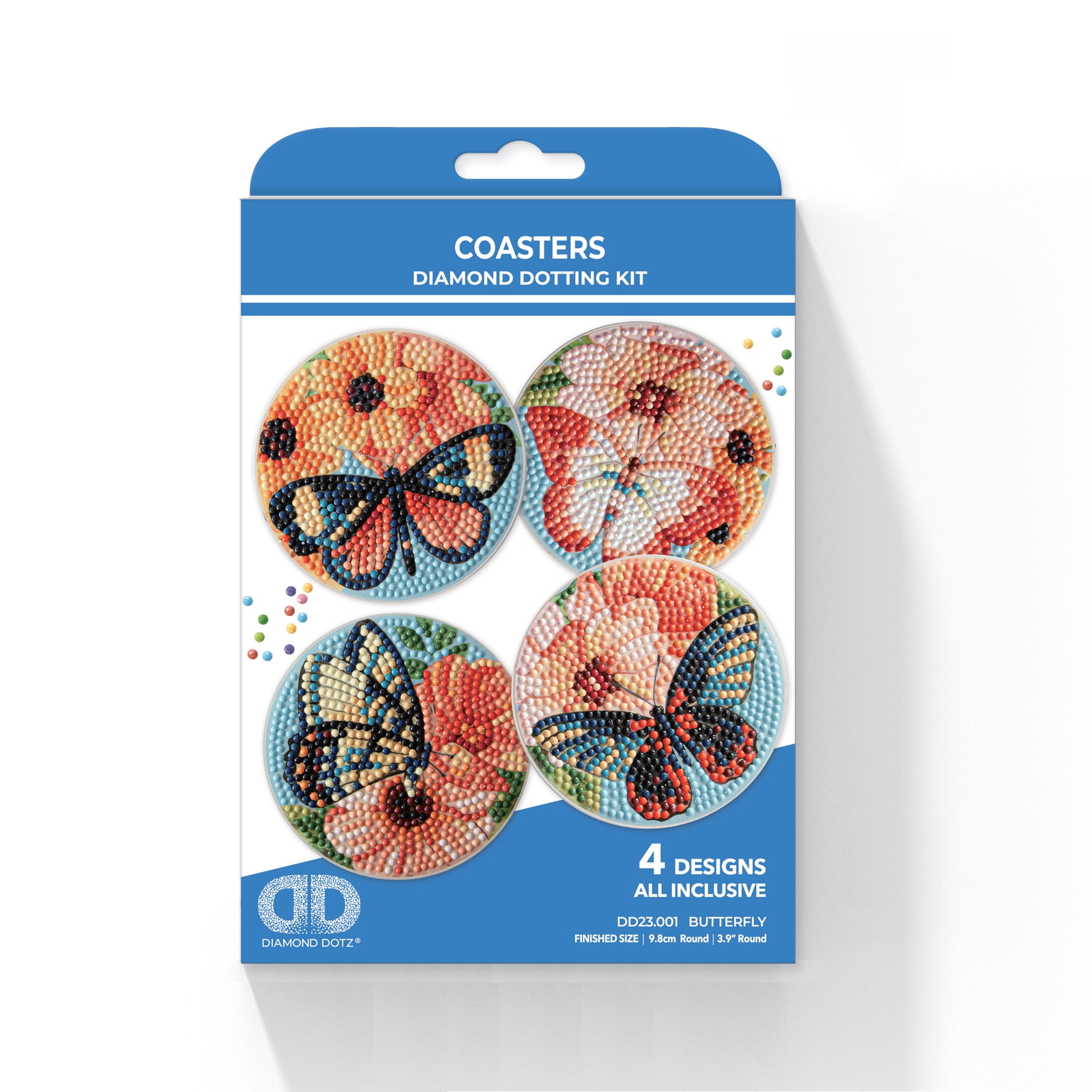 (2 pack) DIAMOND DOTZ® Butterfly Coasters Diamond Painting Kit
