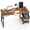 Rust, variant on EDX Computer Desk with 2 Drawers 40 Inch PC Table Study Writing Desk with Storage Shelf Headphone Hook, Simple Style Small Desk for Home, Black Grain