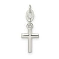 thumbnail image 4 of Auriga Fine Jewelry 925 Sterling Silver Cross Charm Pendant for Women (L- 0.87 inch, W- 0.31 inch), 4 of 6