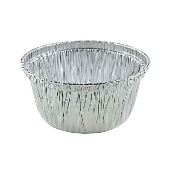 50/Pk - 4 Oz. Aluminum Foil Muffin/Utility/Ramekin Cups - Disposable Cupcake Tin