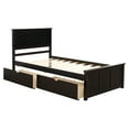 thumbnail image 3 of Platform Twin Size Frame Bed, Twin Daybed And Trundle Frame Set, Daybed And Roll Out Trundle, Platform Storage Bed 1 Drawers /2 Drawers With Wheels, For Bedroom, 3 of 9