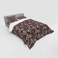 thumbnail image 3 of Ambesonne Ethnic Bedding Set 3 Pcs, Traditional Folk Retro, Twin XL, Black Cream, 3 of 3