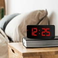 thumbnail image 3 of LED Digital Alarm Clock  Snooze  Adjustable Brightness  Simple Design Desk Clock with Easy to Read Large Numbers, 3 of 10