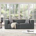 thumbnail image 4 of Modway Mingle Ensemble de Canapé Sectionnel Contemporain Moderne 2 Pcs en Gris, 4 of 4
