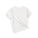 thumbnail image 2 of [Soft Cat T-Shirt] Soft Cotton Adorable Cat & Noodles Print T-Shirt for Girls | Comfy Short Sleeve Crew Neck Top with Whimsical Gray Cat Design, Perfect for Summer Casual Wear, 2 of 7