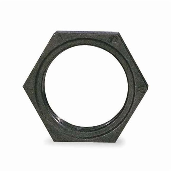 Hex Locknut Hex Locknut, 1" Pipe, FNPT, Malleable Iron, Class 150