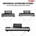 thumbnail image 2 of 5Core Adjustable Lift Piano Riser Keyboard Stand for 49 to 88 Keys in White, 2 of 5