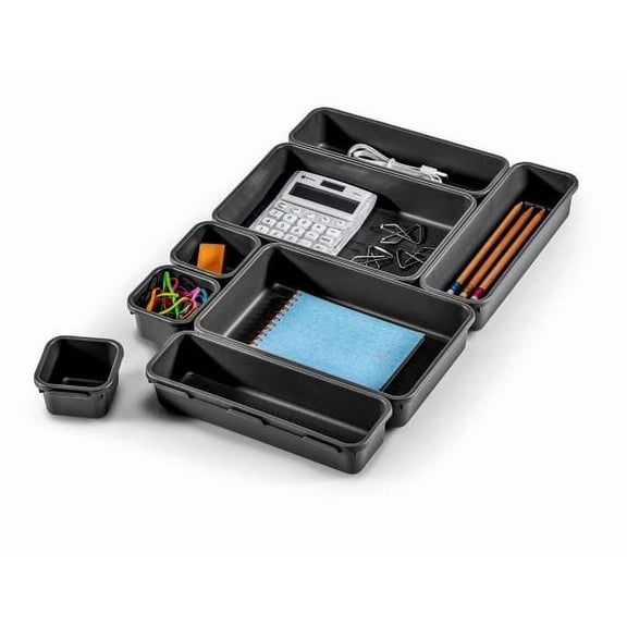 Madesmart 8 Piece Desk Drawer Organizer Bin Pack