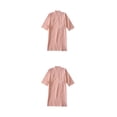 thumbnail image 2 of Qarigey Kimono Primavera Verano algodón crepé señoras camisón fino suelto mujeres hombres Albornoz hogar Hotel boda ropa de dormir Type1 NO1, 2 of 6