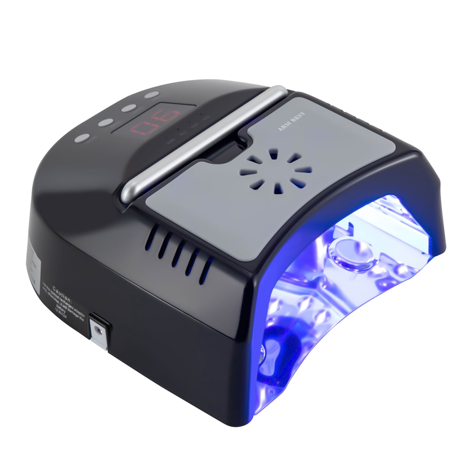 PEAKORA72W Cordless UV LED Nail Lamp Rechargeable Nail Dryer Lamp For Gel Nails+Fan