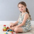 thumbnail image 5 of CYRBOKO Girls Outfit Sets, Summer Soft Elastic Waist Casual Sleeveless Loungewear Sets Green Size 7-8 T, 5 of 8
