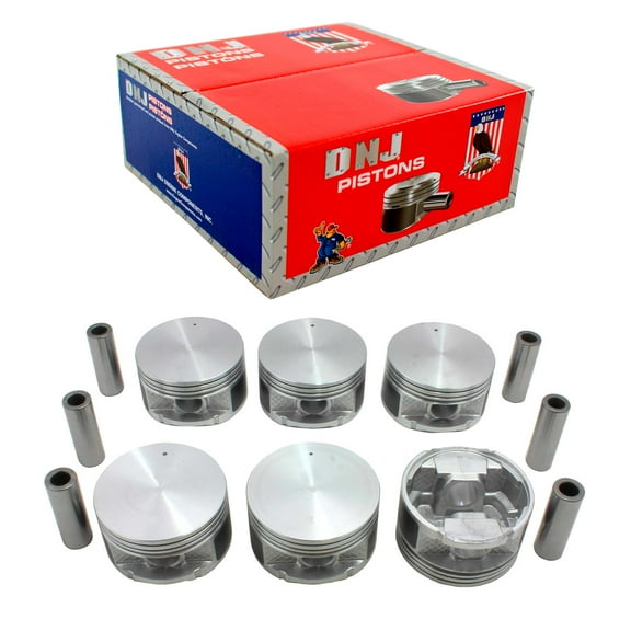 DNJ P1108 Std. Complete Piston Set Fits Cars & Trucks 98-11 Chrysler Dodge Caravan 3.8L OHV 12v