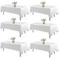 thumbnail image 1 of HWZWT White tablecloth set white rectangular tablecloth 10-foot rectangular table, 1 of 5
