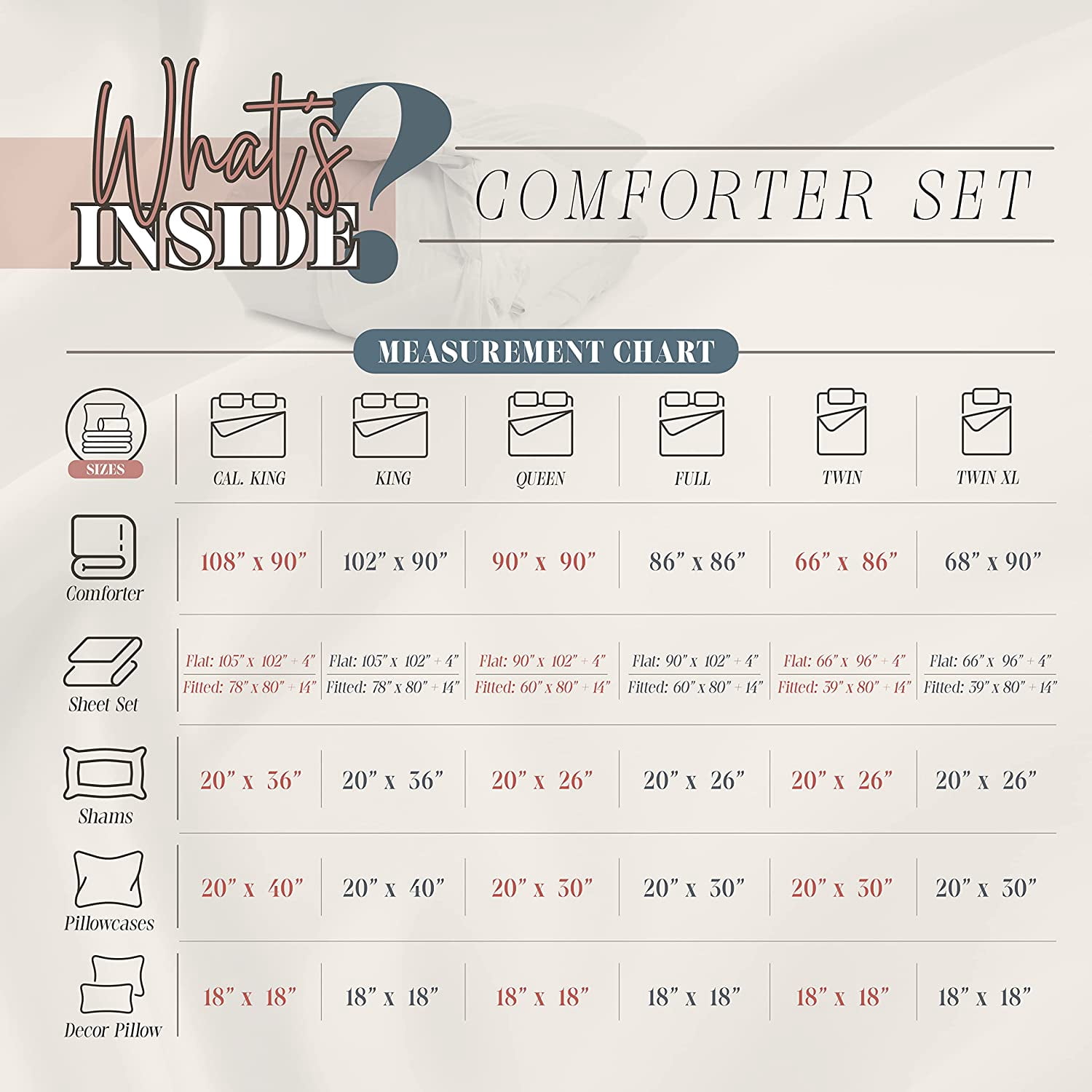 Elegant Comfort 10-Piece Bed-in-a-Bag, Multi-Ruffle Comforter Set, Includes Bed Sheet with Double Sided Storage Pockets & Decorative Pillows, Multi-Ruffle Comforter, King, Black/White