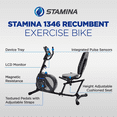 thumbnail image 2 of Stamina Products 1346 Stationary Recumbent Exercise Bike for Home Workouts, 2 of 18